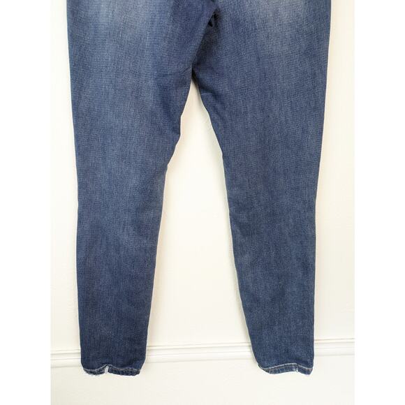 Kancan Denim Jeans High Waisted Ankle Skinny Distressed Boho Blue Size 27 - Picture 6 of 12